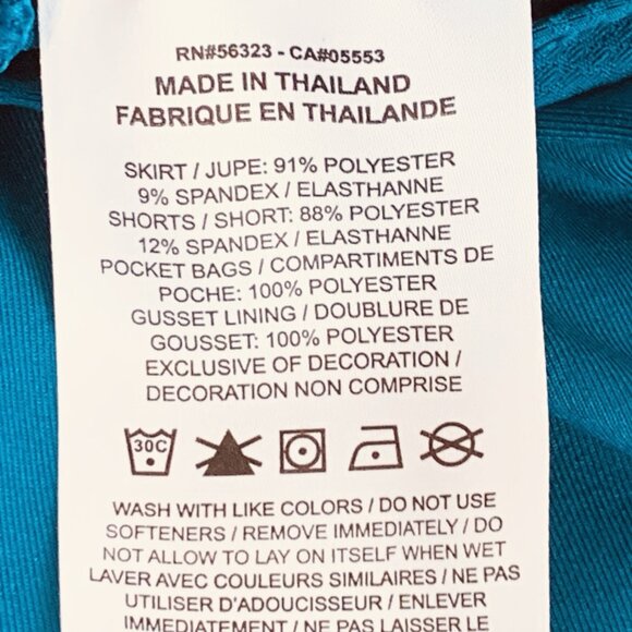 Nike Dri-Fit Flex Knit Golf Skort Womens Small Stretch Blue Gusset Moisture wick - Picture 6 of 11